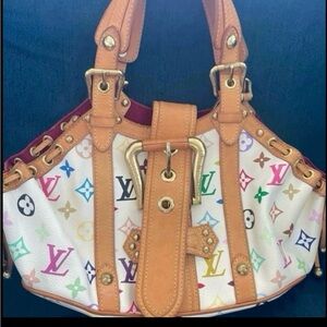 Multicolor Louis Vuitton Theda Designer Bag